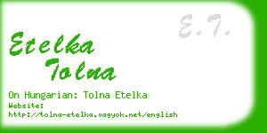 etelka tolna business card